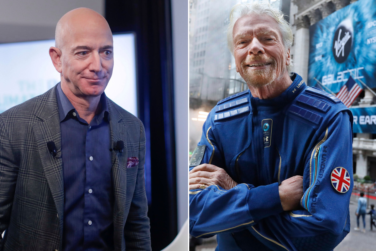 Jeff Bezos e Richard Branson não são astronautas, diz entidade de aviação dos EUA