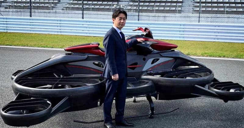 Startup japonesa apresenta moto voadora capaz de atingir os 100 Km/h