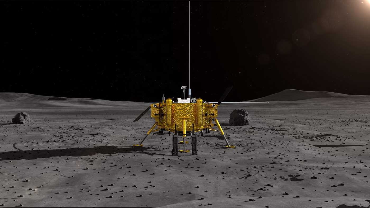 Sonda chinesa a caminho da Terra com amostras da face oculta da Lua