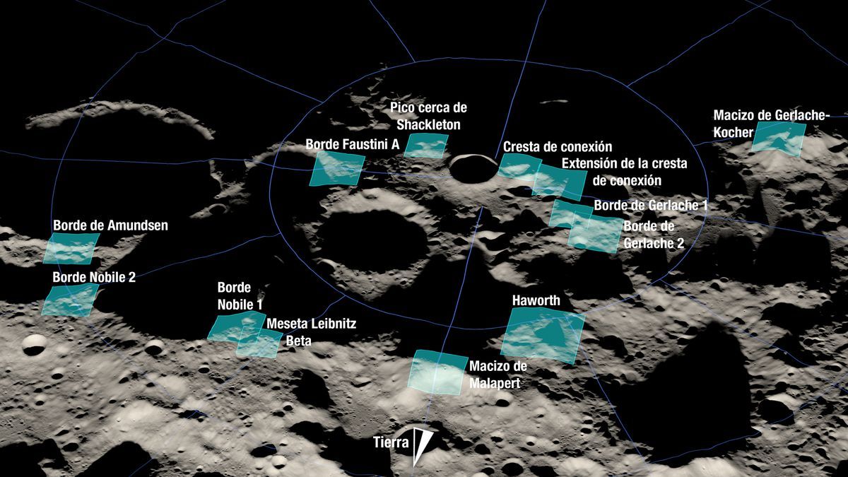 NASA define os pontos de pouso na Lua para a Ártemis III