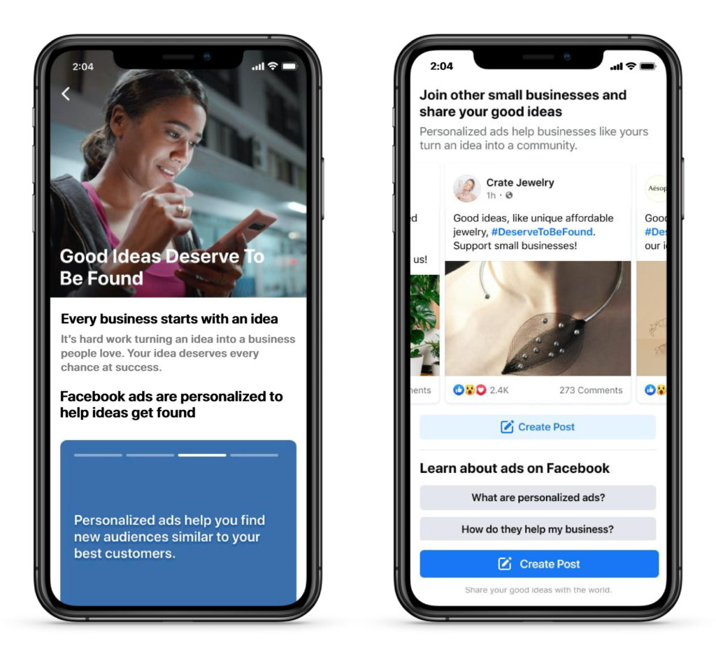 Facebook lança campanha publicitária contra a Apple