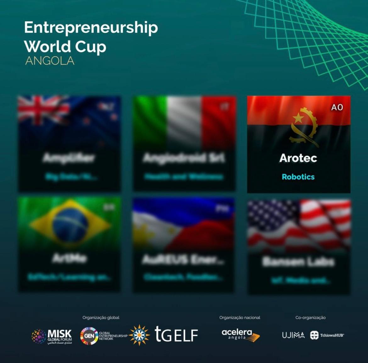 Arotec entre as 100 participantes da grande final da Global Entrepreneurships World Cup