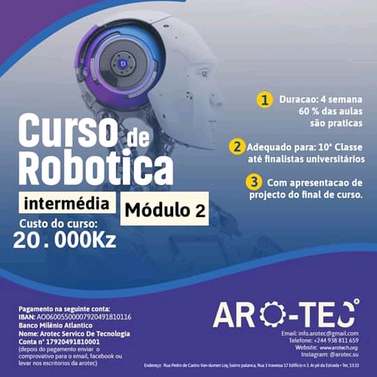 Arotec realiza curso de robótica